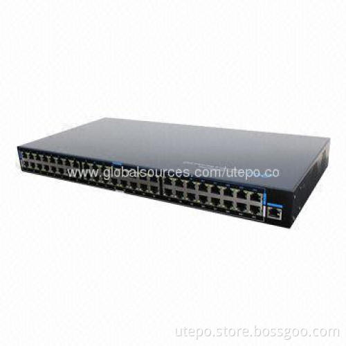10/100Mbps 24 Ports PoE Ethernet Injector, Each Port Up to 25W, 100m, 19" 1U Rack Design